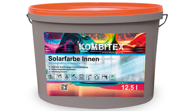 Kombitex Solarfarbe Innen weiß 15 l atmungsaktive Innenwandfarbe
