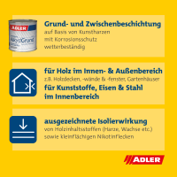 Adler Alkyd-Grund W10 weiß, tönbar 375ml