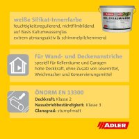 Adler Kellerraumfarbe geruchsneutrale Silikatfarbe...