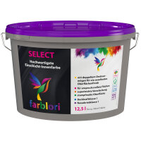 farblori Select Profi-Einschicht-Farbe weiß 12,5 l