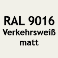 Verkehrsweiß RAL 9016 matt