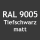 Tiefschwarz RAL 9005 matt